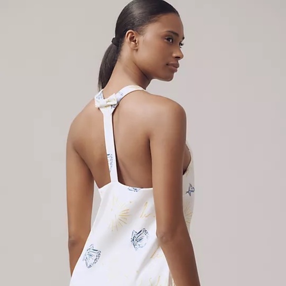 NWT Anthropologie Nephthys Illustrated! Sleeveless Square-Neck Shift Mini Dress - Picture 5 of 13